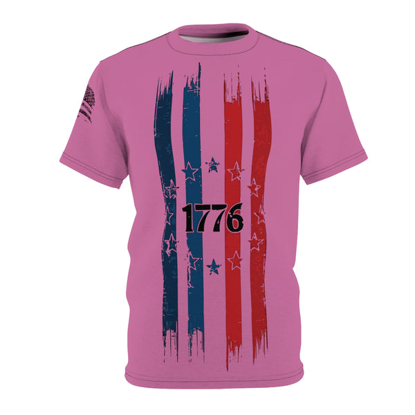 Light Pink 1776 Betsy Ross Flag Cut & Sew - T-Shirt