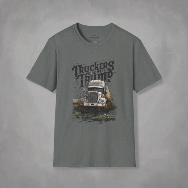 Truckers Ride with Trump - T-Shirt